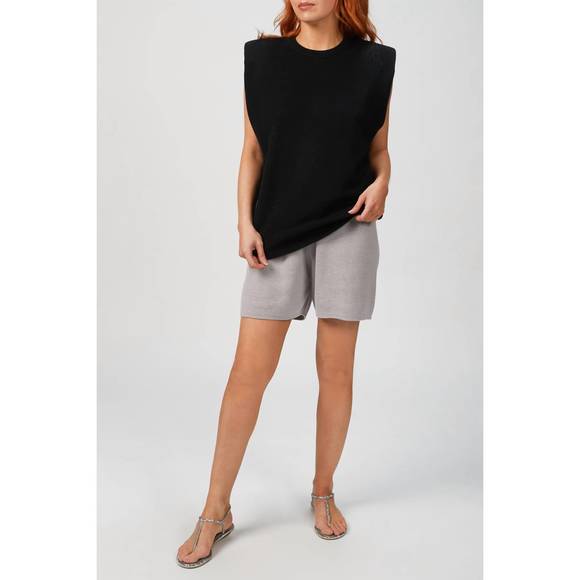 NEW MR MITTENS lounge shorts in stone grey - Picture 1 of 5